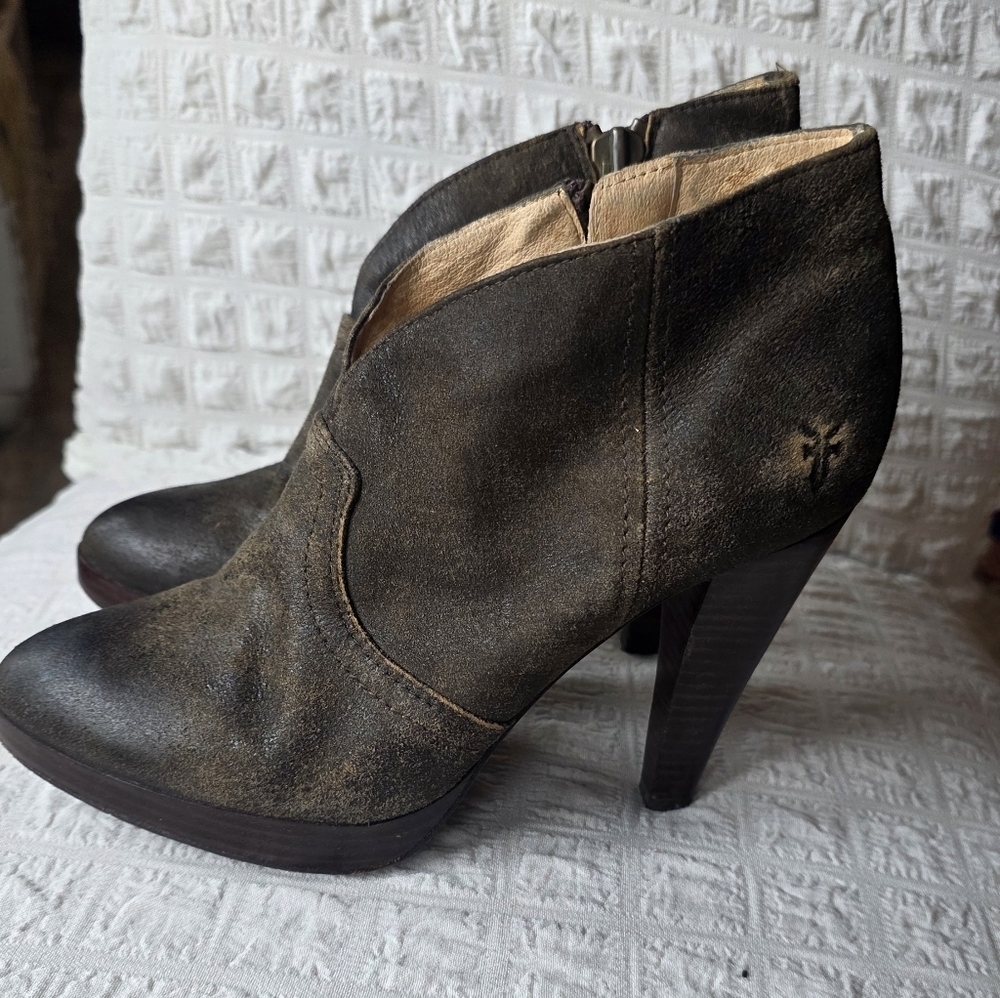 Women's Frye Harlow Campus Bootie Ankle Boots